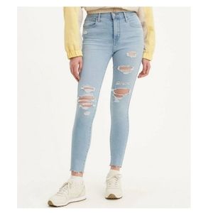 💖 Levi's 720 High Rise Super Skinny Ripped Jeans